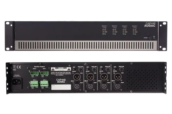 Audac CAP448 Quad Power Amfi 4x480W/100V