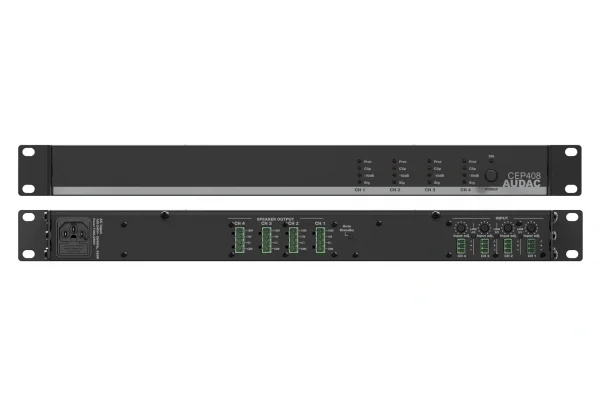 Audac CEP408 Quad Power Amfi 4x80W/100V