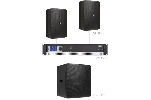 Audac FORTE8.3 Mağaza, Cafe, Restoran, Spor Salonu için Ses Sistemi 200 m2