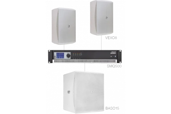 Audac FORTE8.3 Mağaza, Cafe, Restoran, Spor Salonu için Ses Sistemi 200 m2