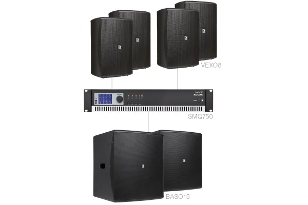 Audac FORTE8.6 Mağaza, Cafe, Restoran, Spor Salonu için Ses Sistemi 400 m2