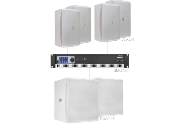 Audac FORTE8.6 Mağaza, Cafe, Restoran, Spor Salonu için Ses Sistemi 400 m2