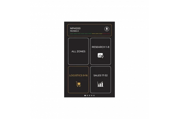 Audac NPM200 Dante™/AES67 Network Anons Mikrofonu, CMX215/30, CMX215/45, CMX/55 gooseneck uyumlu