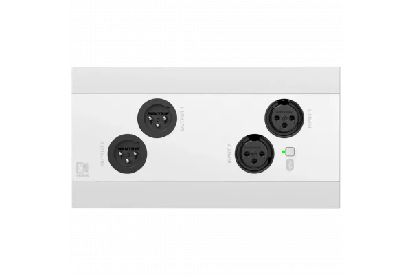 Audac NWP222 Network in- & output panel - 2 x XLR in- & out + BT (4 x 2 CH)
