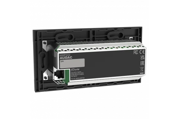 Audac NWP222 Network in- & output panel - 2 x XLR in- & out + BT (4 x 2 CH)