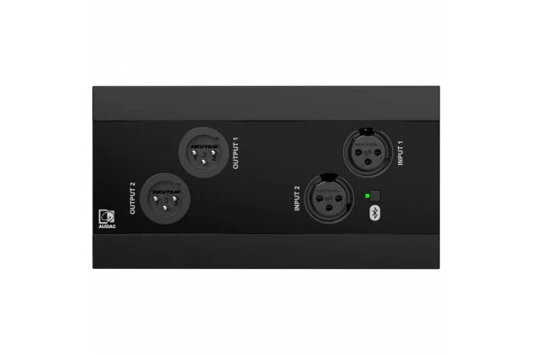 Audac NWP222 Network in- & output panel - 2 x XLR in- & out + BT (4 x 2 CH)