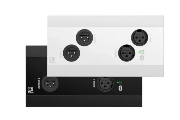 Audac NWP222 Network in- & output panel - 2 x XLR in- & out + BT (4 x 2 CH)
