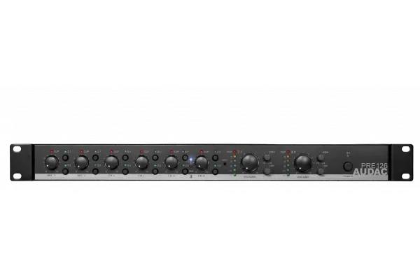 Audac PRE126 | 2-zone 6 Kanal Stereo Preamplifier Mixer | Bluetooth 4.2