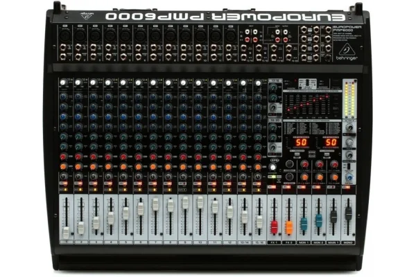 Behringer PMP6000, 1600W 20 Kanal Power Mikser