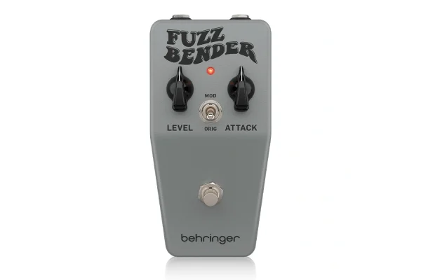 Behringer FUZZ BENDER Vintage 60s Style Fuzz Pedal with Custom Bias Mod Switch