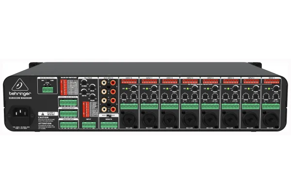 Eurocom MA6000M, High-End Auto-Mixer, 8 Mic/Line, 4 stereo Kanal