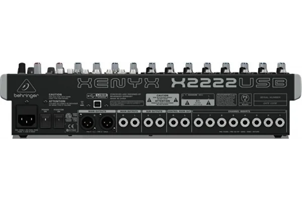 Behringer X2222USB Stüdyo Live Ses Mikseri, 8 Mic/line 4-Stereo