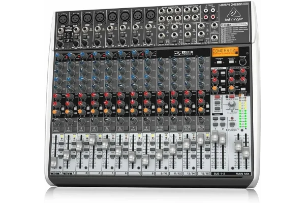 Behringer XENYX QX2222USB Stüdyo Live Ses Mikseri, 8 Mic/line 4-Stereo