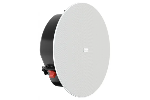 Biamp DX-IC6LP-W White 6.5 In-Ceiling, Low Profile coaxial loudspeaker, 60W, 8 ohms, 70V/100V