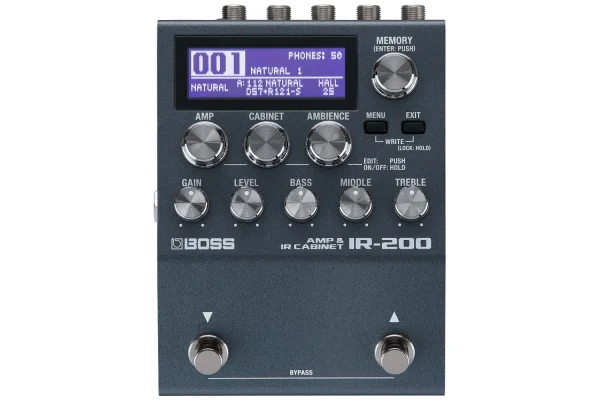 BOSS IR-200 Amfi &  Kabin Simülatör Pedalı