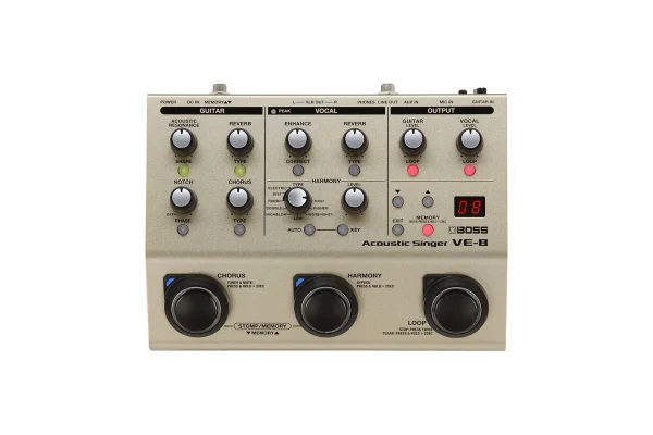 BOSS VE-8 Acoustic Singer Vokal Prosesörü