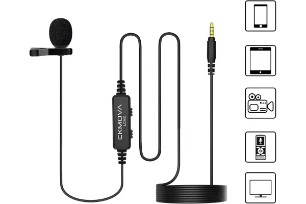 CKMOVA LCM2 Klipsli Yaka Mikrofonu Condanser Omnidirectional