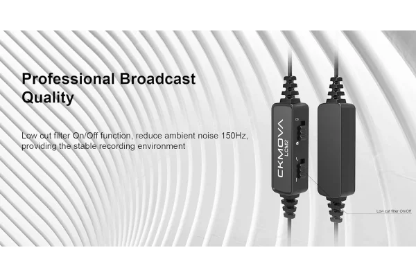 CKMOVA LCM2 Klipsli Yaka Mikrofonu Condanser Omnidirectional