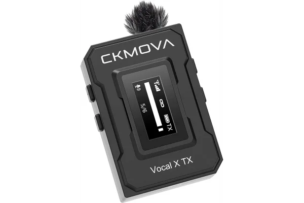 CKMOVA Vocal X V2 Ultra kompakt 2.4 GHz 24-bit Çift Yaka Kablosuz Mikrofon Seti