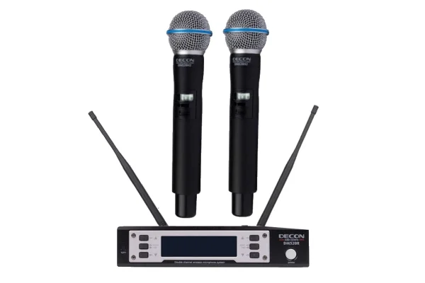 Decon DM-520EE Çift El Kablosuz Mikrofon Seti