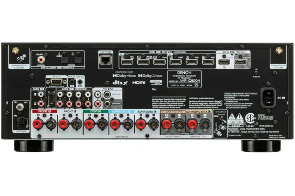 Denon AVR-X2800H 7.2ch 8K AV Receiver 7x150W