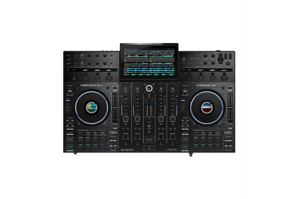 Denon DJ Prime 4+ İkinci Nesil Profesyonel 4-Kanal DJ Controller, Standalone Player, Engine Prime Sistemi