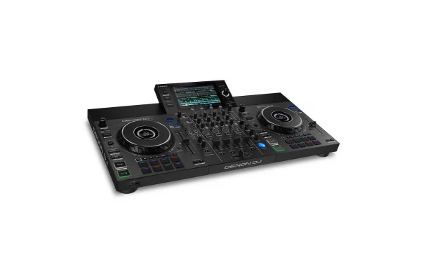 Denon DJ SC Live 4 4-Deck Standalone DJ kontrolcü, 7 Dokunmatik Ekran, Dahili Hoparlörler ve WI-FI Bağlantı