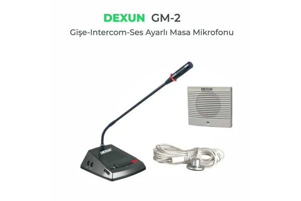 DEXUN GM2 Çift Yönlü Gişe Vezne Görüşme Sistemi
