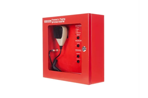 DECON DP-EVAC1000FM Fireman Mikrofon, built-in EVAC/Alert message, capacity 120 zones