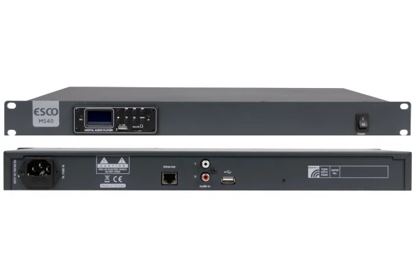 Enorm MS40 IP Anons, Music Server, Ethernet/MP3 USB/Line in/Röle