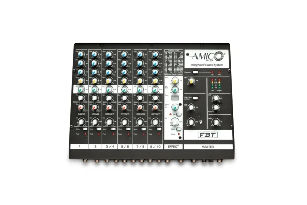 FBT AMICO 10 USB | Prosesörlü Aktif Sound System: 15 + 2x(6+1) - 500Wrms +2x150Wrms