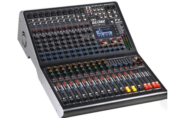 Globe GTP-2252FX 12 Kanal 2x1000W-4Ω Power Mikser Çift Efekt