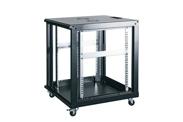 GUNKO ELGR26U6060BL131 26U Dikili Tip Tekerli Rack Kabinet Siyah 60x60cm