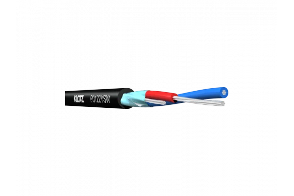 Klotz P0122YGR 2x0,22 mm. ince sinyal Kablosu 3,4mm. dış çap (100-metre Rulo)