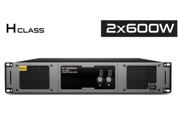 K.Meister KX4000 2x600W/4-ohm H-Class Power Amfi