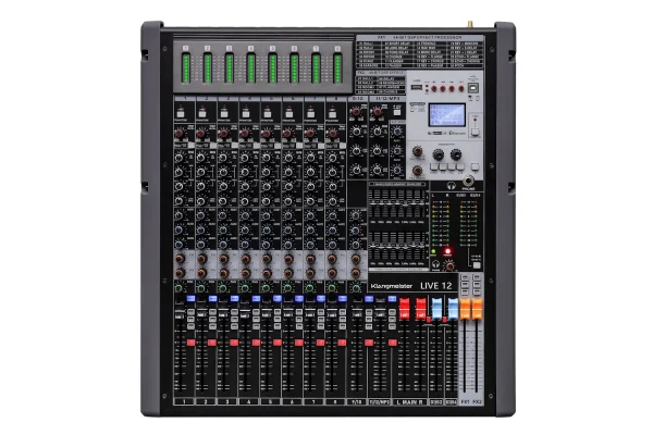 K.Meister LIVE12 12 Kanal Çift Efektli Dec Mikser | USB | Bluetooth