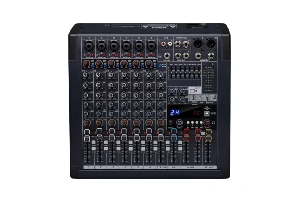 K.Meister M-8FX 8 Kanal Dec Mikser, BT/USB/REC