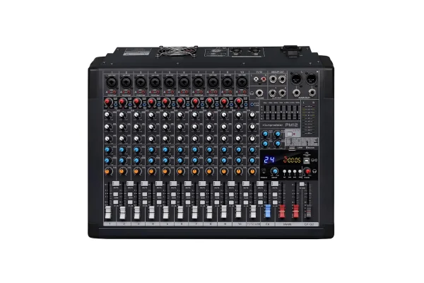 K.Meister PM12 2x550W 12 Kanal Power-Mixer USB Bluetooth Kayıt