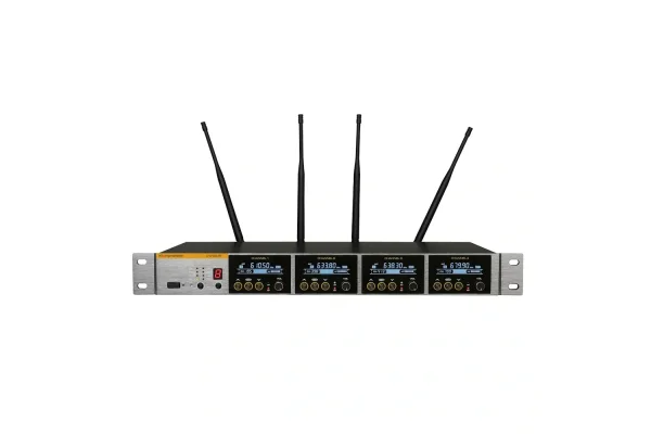 K.Meister UW-3410 4 Mikrofonlu Kablosuz Mix Set, 1 EL + 2 Yaka + 1 Kürsü