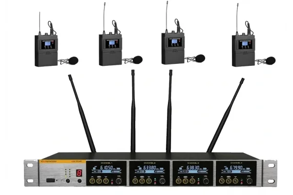 K.Meister UW-3480 4 Yaka  Kablosuz Mikrofon Seti