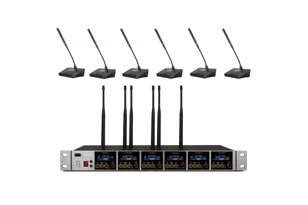 K.Meister UW-3660 6 Kürsü Mikrofonlu Kablosuz Set