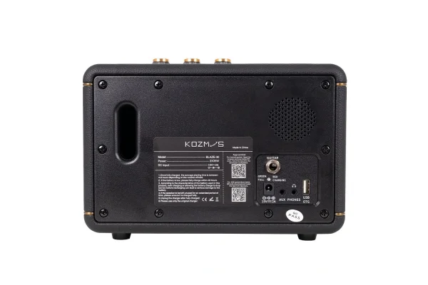 KOZMOS Blaze-30BK Uygulama ile Kontrol Edilebilen Elektro Gitar Amfisi ve Bluetooth Hoparlör