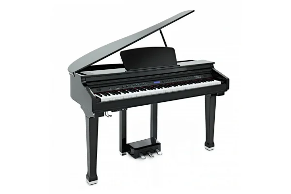 KOZMOS KDGP-20-BK Parlak Siyah Mini Kuyruklu Dijital Piyano (Tabure & Kulaklık Hediyeli)