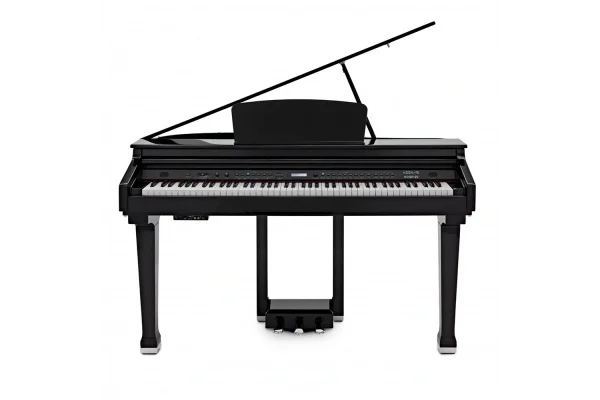 KOZMOS KDGP-20-BK Parlak Siyah Mini Kuyruklu Dijital Piyano (Tabure & Kulaklık Hediyeli)