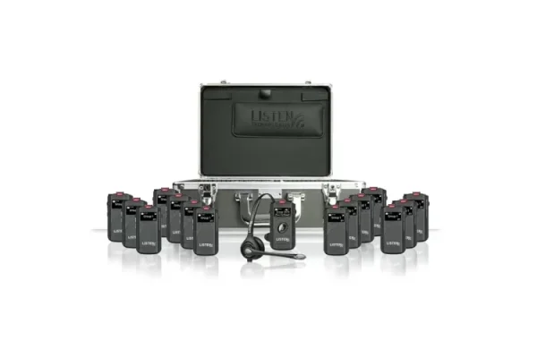 ListenTALK D16 Çift yönlü iletişim 16 Kişilik Tur Rehber Sistemi Seti | 16xLK1 | Herkes Konuşabilir