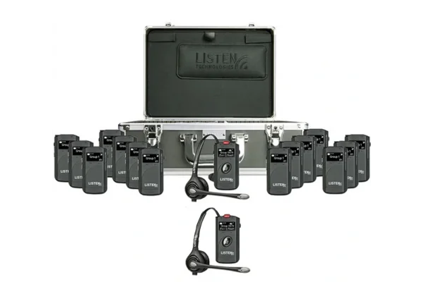 ListenTALK R162 2+14 Tur Rehber Sistemi | 2 Sunucu 14 dinleyici LKR11 PRO Ekranlı