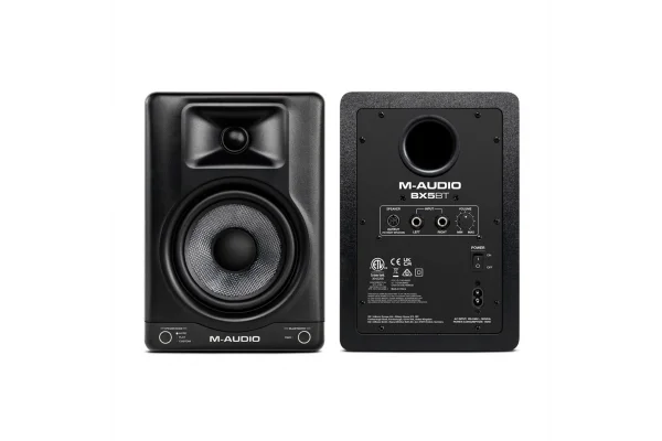 M-Audio BX5BT 5  DSP Destekli, Bluetooth bağlantılı, Applikasyon Kontrollü Amplifikatörlü Stüdyo Hoparlörleri (Çift)