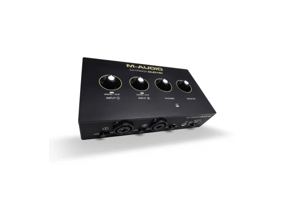 M-Audio M-Track Duo HD | 2 Kanal, 24-bit / 192khz, 2 Mikrofon / Enstrüman / Line girişli ses kartı