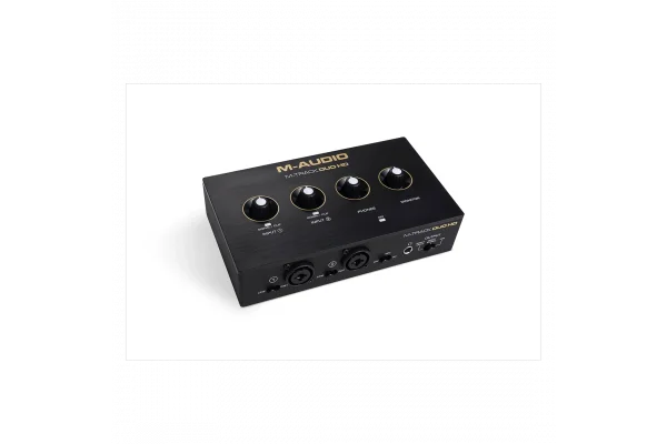M-Audio M-Track Duo HD | 2 Kanal, 24-bit / 192khz, 2 Mikrofon / Enstrüman / Line girişli ses kartı