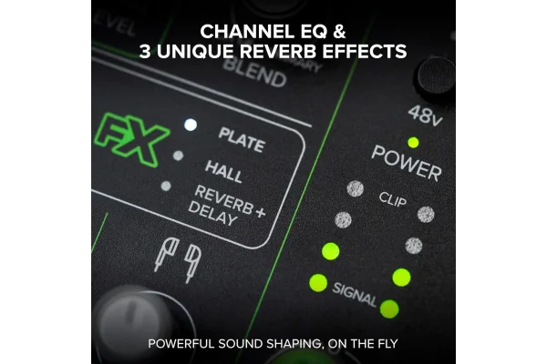 Mackie Mobilemix 8 Kanal Mikser Dahili Efektli ve Bluetooth Pil ile Çalışır